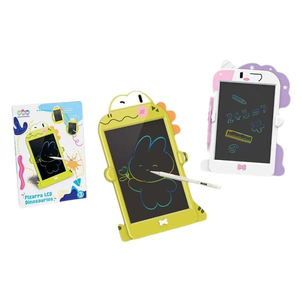 LCD Schreib und Zeichentafel Weiß grün 32 x 23 cm