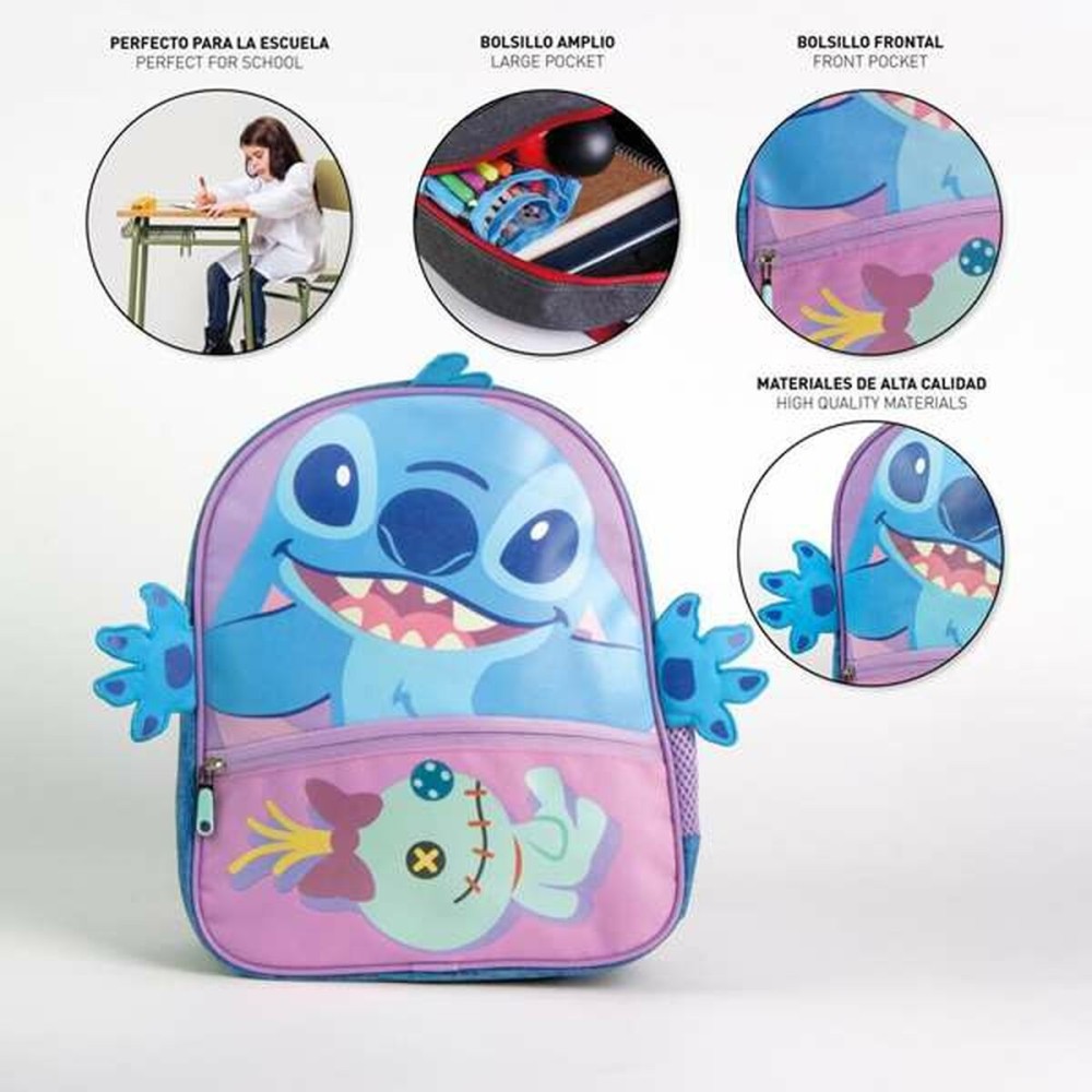 Cartable Stitch Bleu