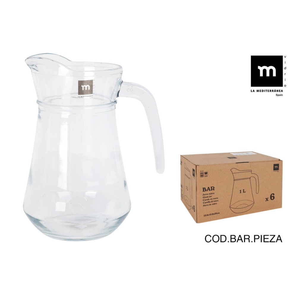 Kanne La Mediterránea Bar Glas 1 L (6 Stück)