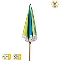 Beach parasol Aktive Multicolour 180 x 187 x 180 cm (4 Units)