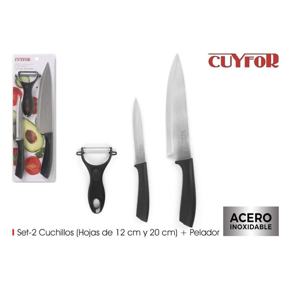 Jeu de couteaux d'éplucheur Cuyfor 2 Pièces (12 Unités)