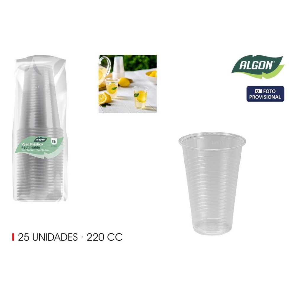 Gläserset Algon 220 ml 25 Stücke (24 Stück)