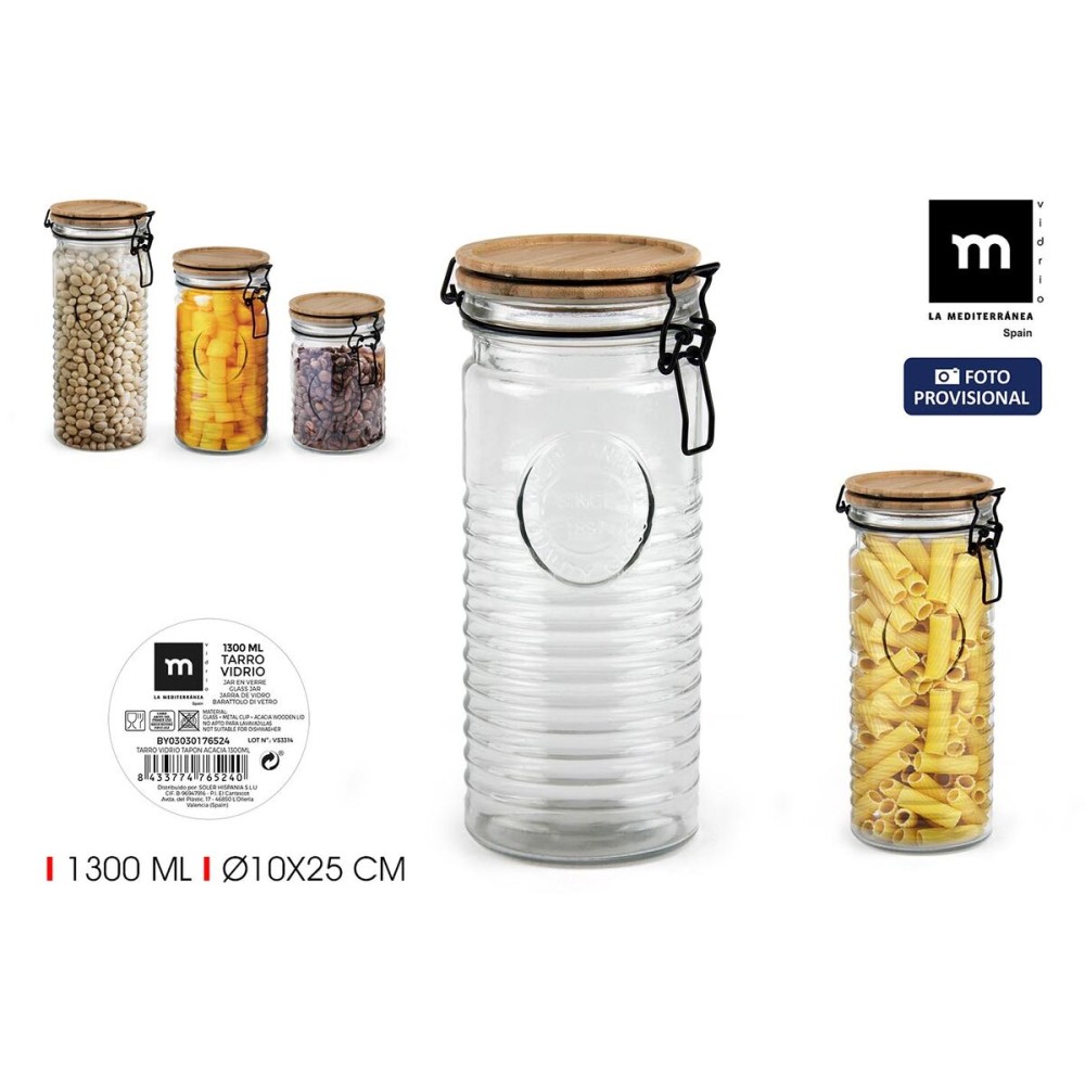 Glasgefäß La Mediterránea ACACIA 1,3 L (12 Stück)