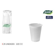 Set de Verres Algon Blanc 220 ml 25 Pièces (24 Unités)
