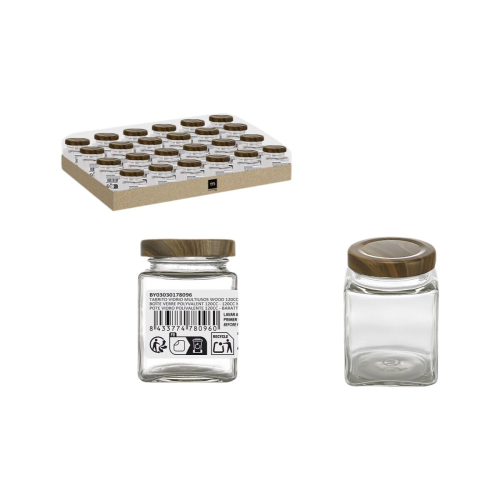 Glasgefäß La Mediterránea WOOD 120 ml (96 Stück)