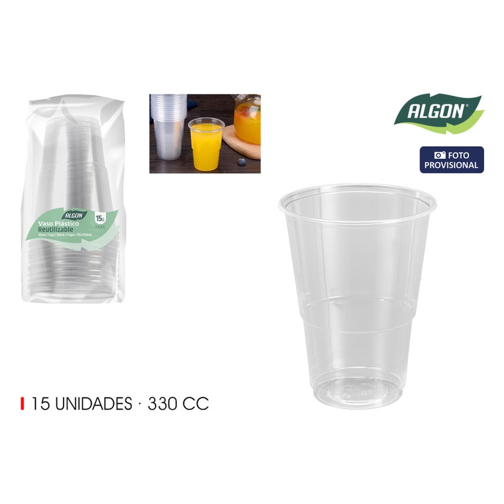 Gläserset Algon 330 ml 15 Stücke (24 Stück)