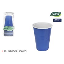 Gläserset Algon Blau 450 ml 10 Stücke (18 Stück)