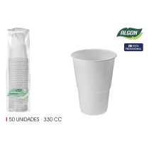 Gläserset Algon Weiß 330 ml 50 Stücke (12 Stück)