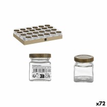 Glass Jar La Mediterránea WOOD 60 ml (72 Units)