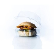 Plateaux alimentaires réutilisables Algon BURGER 13 x 13 x 6,9 cm (5 Pièces) (24 Unités)