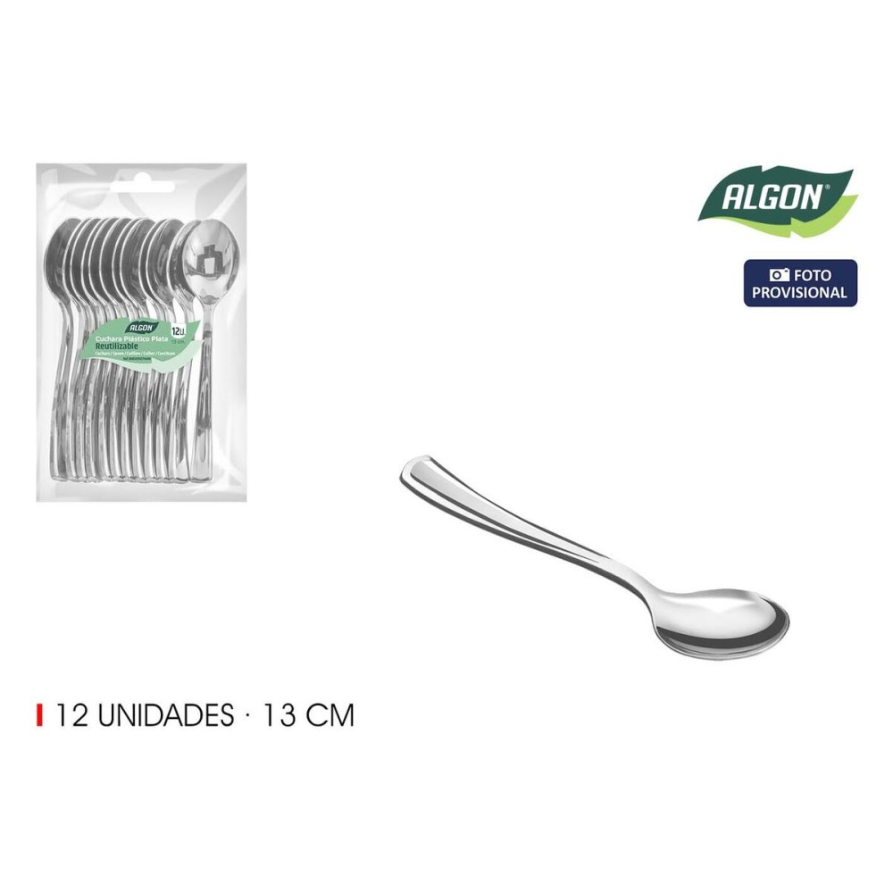 Set de cuillères à dessert Algon 13 cm 12 Pièces (36 Unités)