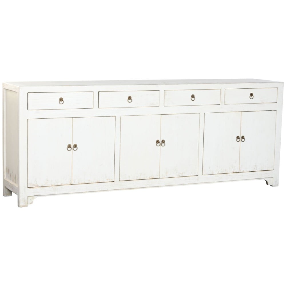 Anrichte Home ESPRIT Weiß Ulmenholz 220 x 42 x 85 cm