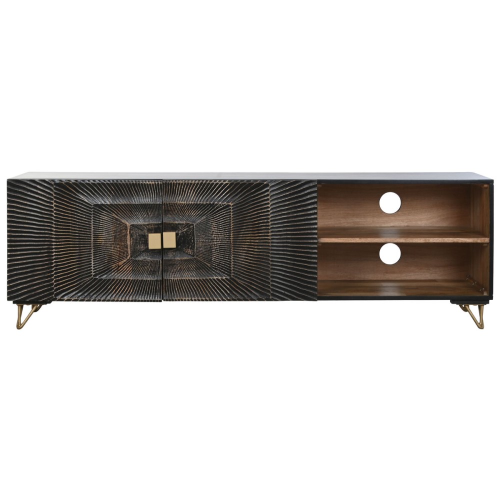 TV-Möbel Home ESPRIT Schwarz 160 x 40 x 50 cm