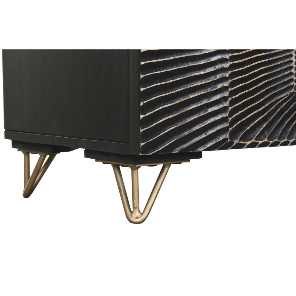 TV furniture Home ESPRIT Black 160 x 40 x 50 cm