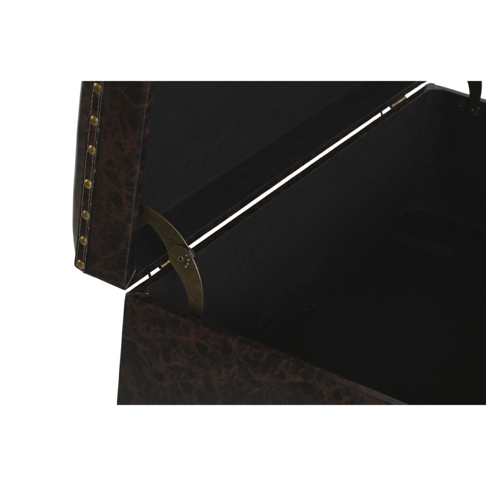 Set of Chests Home ESPRIT Brown Multicolour Polyurethane Wood Vintage 70 x 40 x 45 cm (3 Units)