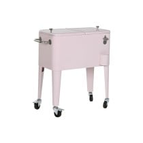 Tragbarer Kühlschrank Home ESPRIT Rosa Stahl Polypropylen 74 x 43 x 80 cm