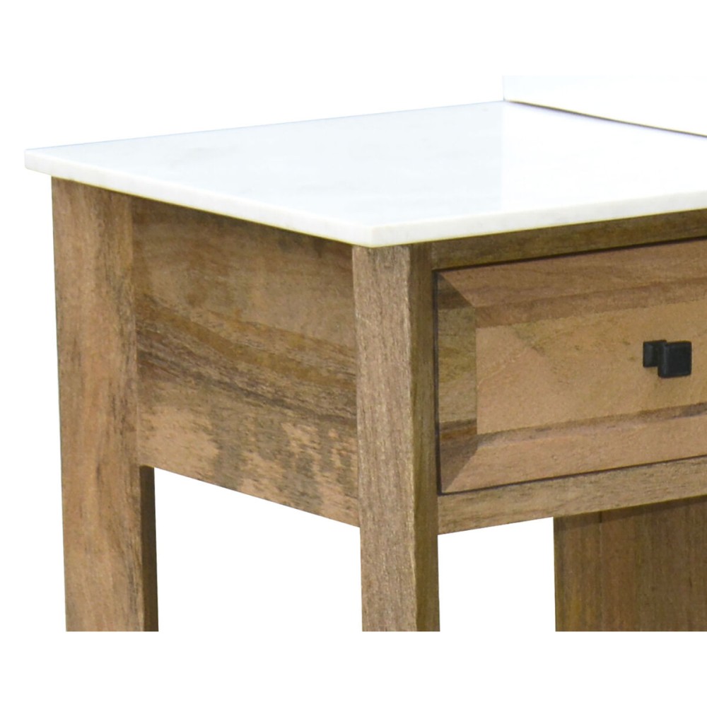 meuble bas pour lavabo Home ESPRIT Blanc Naturel Céramique Bois de manguier 120 x 50 x 82 cm