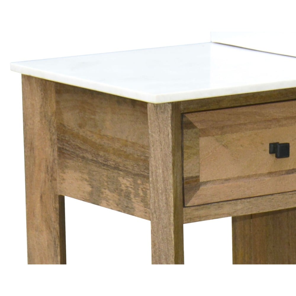 Waschtischunterschrank unter dem Waschbecken Home ESPRIT Weiß natürlich aus Keramik Mango-Holz 120 x 50 x 82 cm