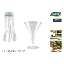 Verre à cocktail Algon 215 ml 4 Pièces (24 Unités)