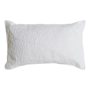 Kissen DKD Home Decor Weiß Polyester blumig 60 x 10 x 40 cm