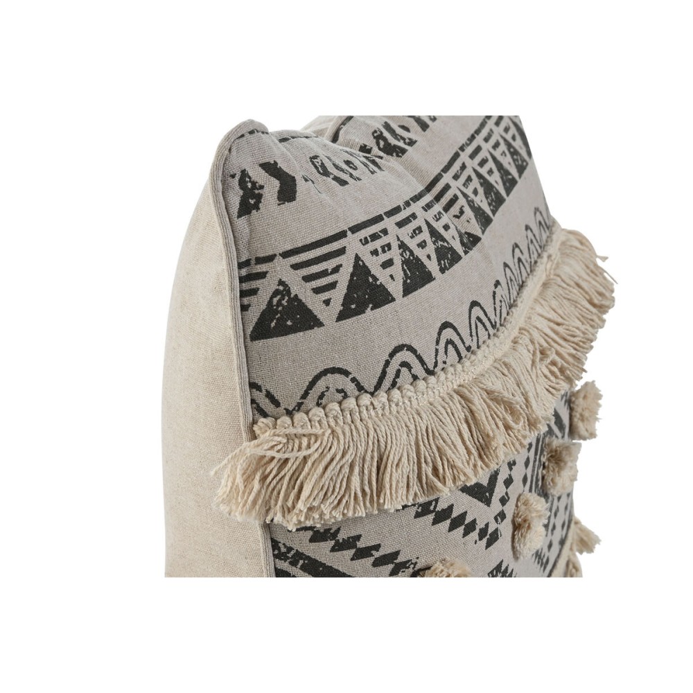 Kissen Home ESPRIT Weiß Schwarz Boho 45 x 8 x 45 cm