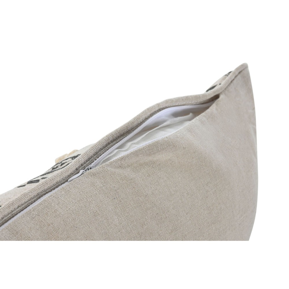 Kissen Home ESPRIT Weiß Schwarz Boho 50 x 8 x 30 cm