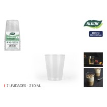 Gläserset Algon Kunststoff 210 ml 7 Stücke (24 Stück)