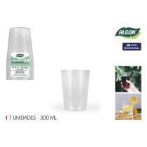 Set de Verres Algon Plastique 300 ml 7 Pièces (24 Unités)