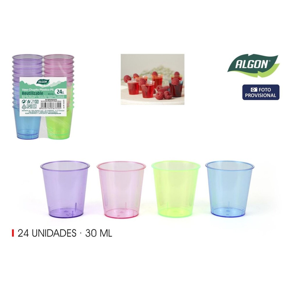 Verre à liqueur Algon Ø 4 cm 30 ml 24 Pièces (24 Unités)