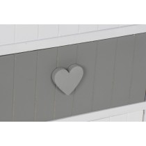 Chest of drawers Home ESPRIT White Grey 40 x 29 x 58 cm
