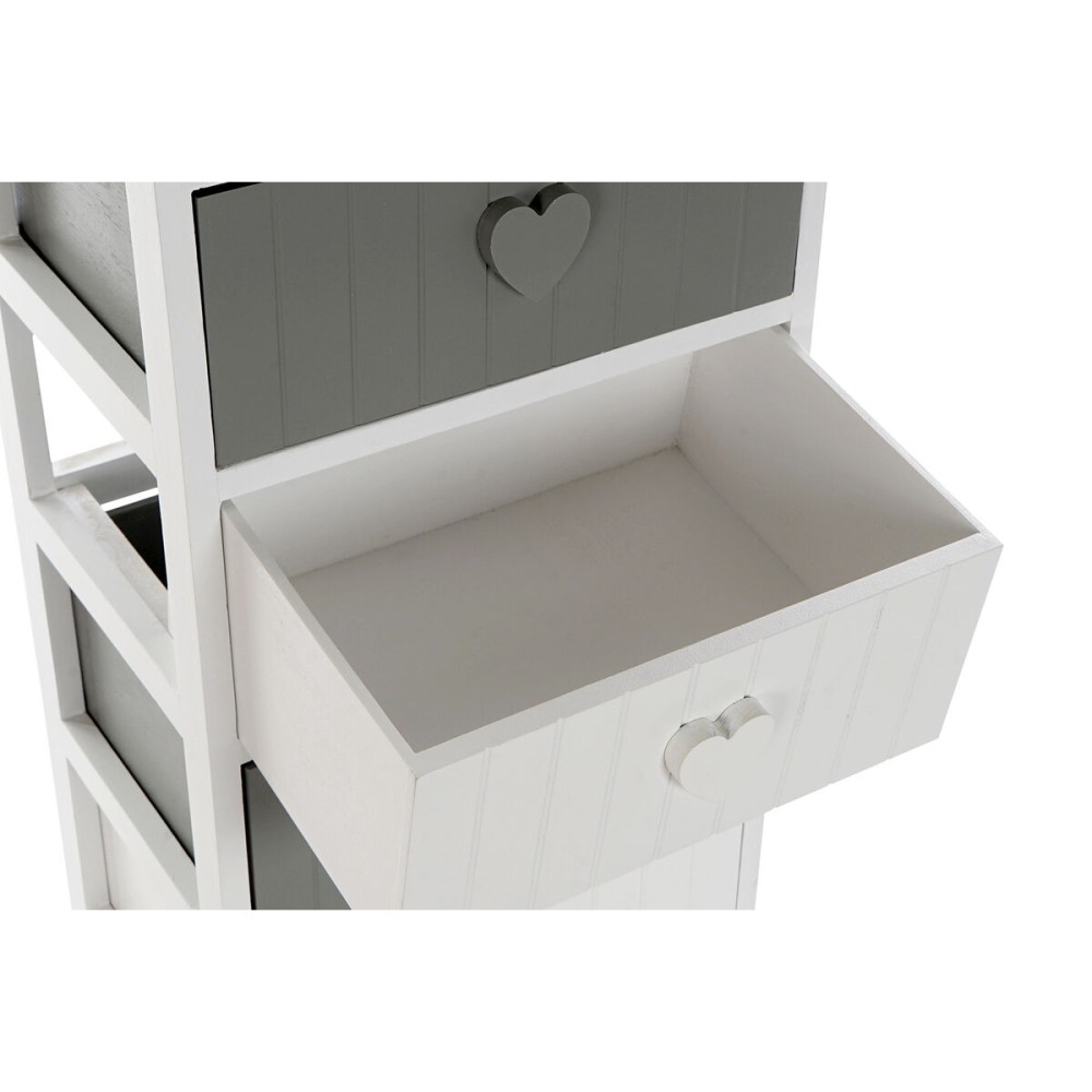 Chest of drawers Home ESPRIT White Grey 40 x 29 x 90 cm