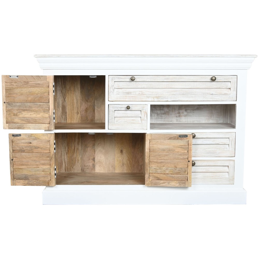 Schubladenschrank Home ESPRIT Weiß Abgenutzt 115 x 40 x 80 cm