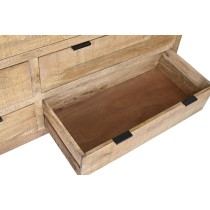 Chest of drawers Home ESPRIT Brown Black Alpino 180 x 45 x 91 cm
