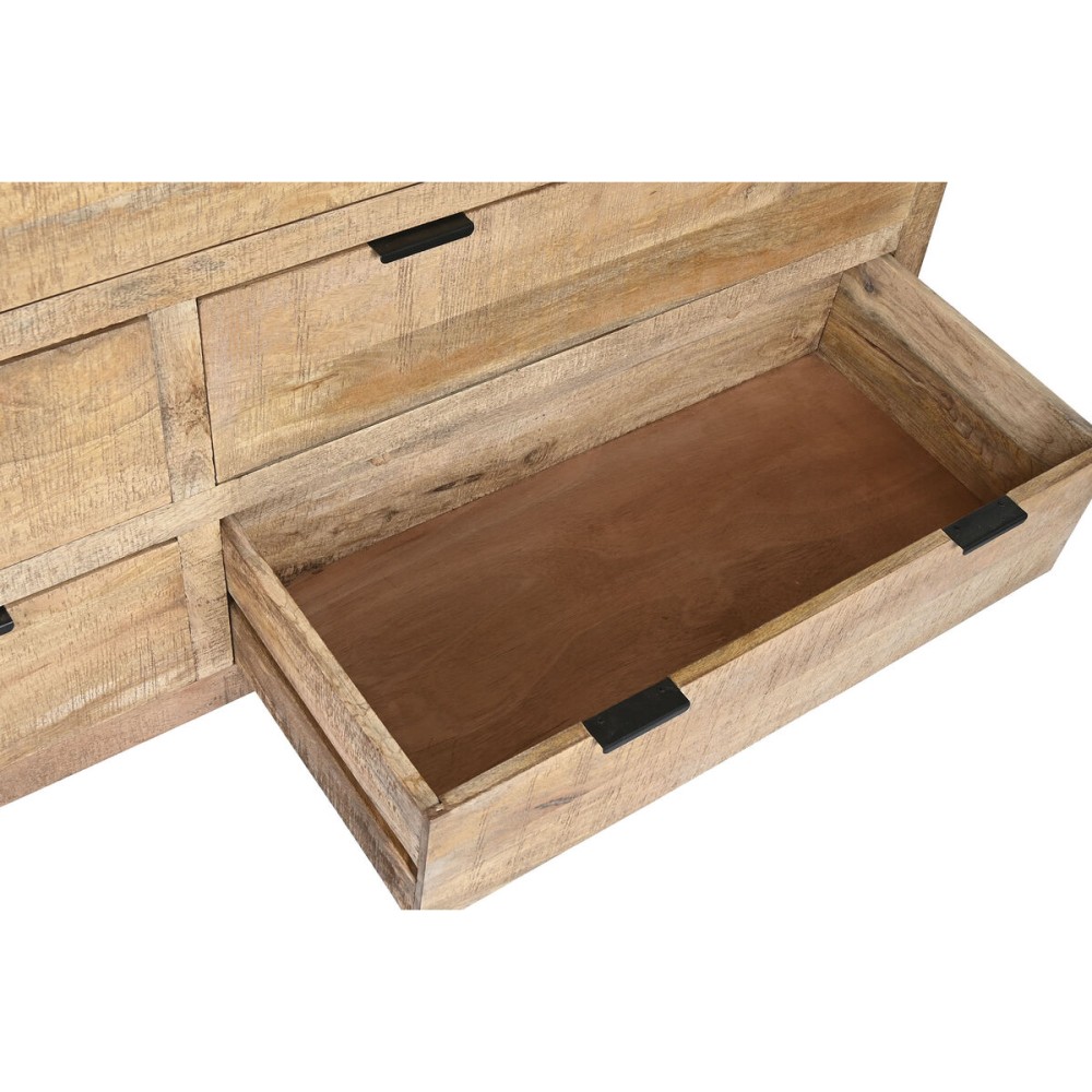 Chest of drawers Home ESPRIT Brown Black Alpino 180 x 45 x 91 cm