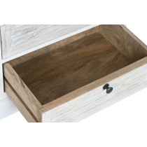 Chest of drawers Home ESPRIT White Worn 115 x 40 x 80 cm