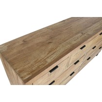 Chest of drawers Home ESPRIT Brown Black Alpino 180 x 45 x 91 cm