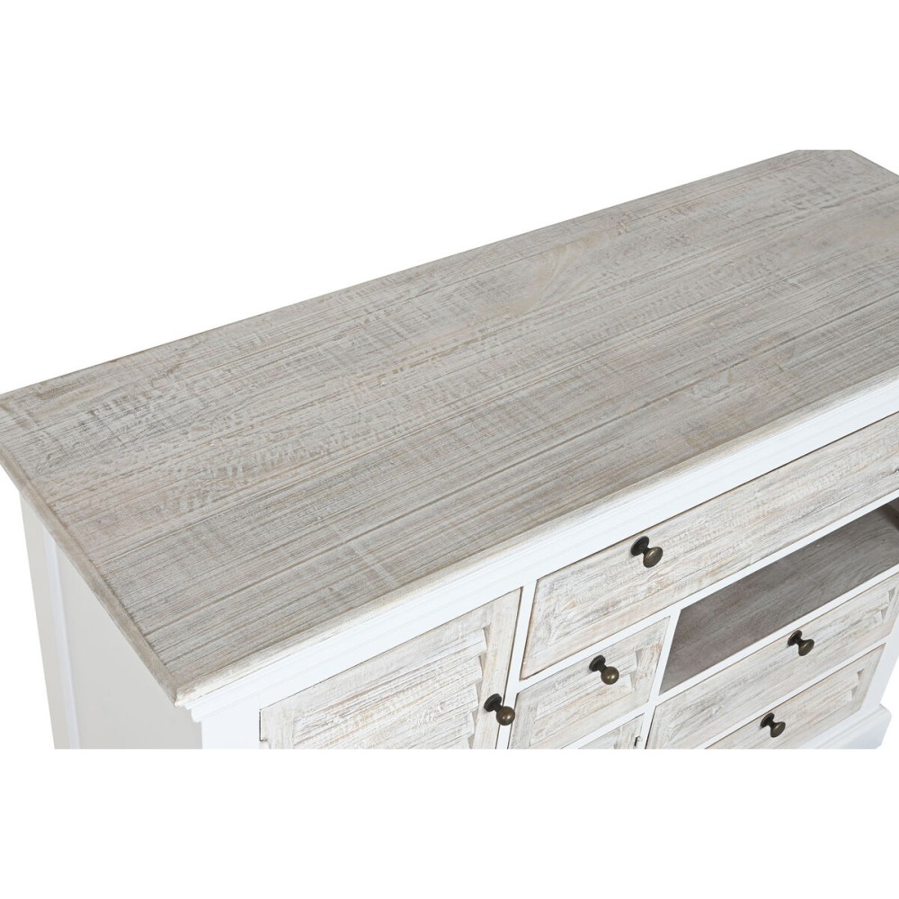 Chest of drawers Home ESPRIT White Worn 115 x 40 x 80 cm