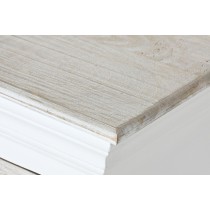 Chest of drawers Home ESPRIT White Worn 115 x 40 x 80 cm