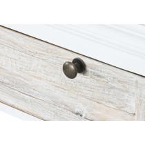 Chest of drawers Home ESPRIT White Worn 115 x 40 x 80 cm