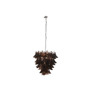 Ceiling Light Home ESPRIT Brown Silver Crystal Steel 25 W 80 x 80 x 80 cm