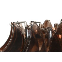 Ceiling Light Home ESPRIT Brown Silver Crystal Steel 25 W 80 x 80 x 80 cm