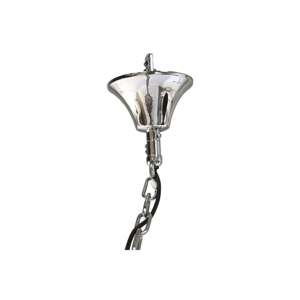 Deckenlampe Home ESPRIT Braun Silberfarben Kristall Stahl 25 W 80 x 80 x 80 cm