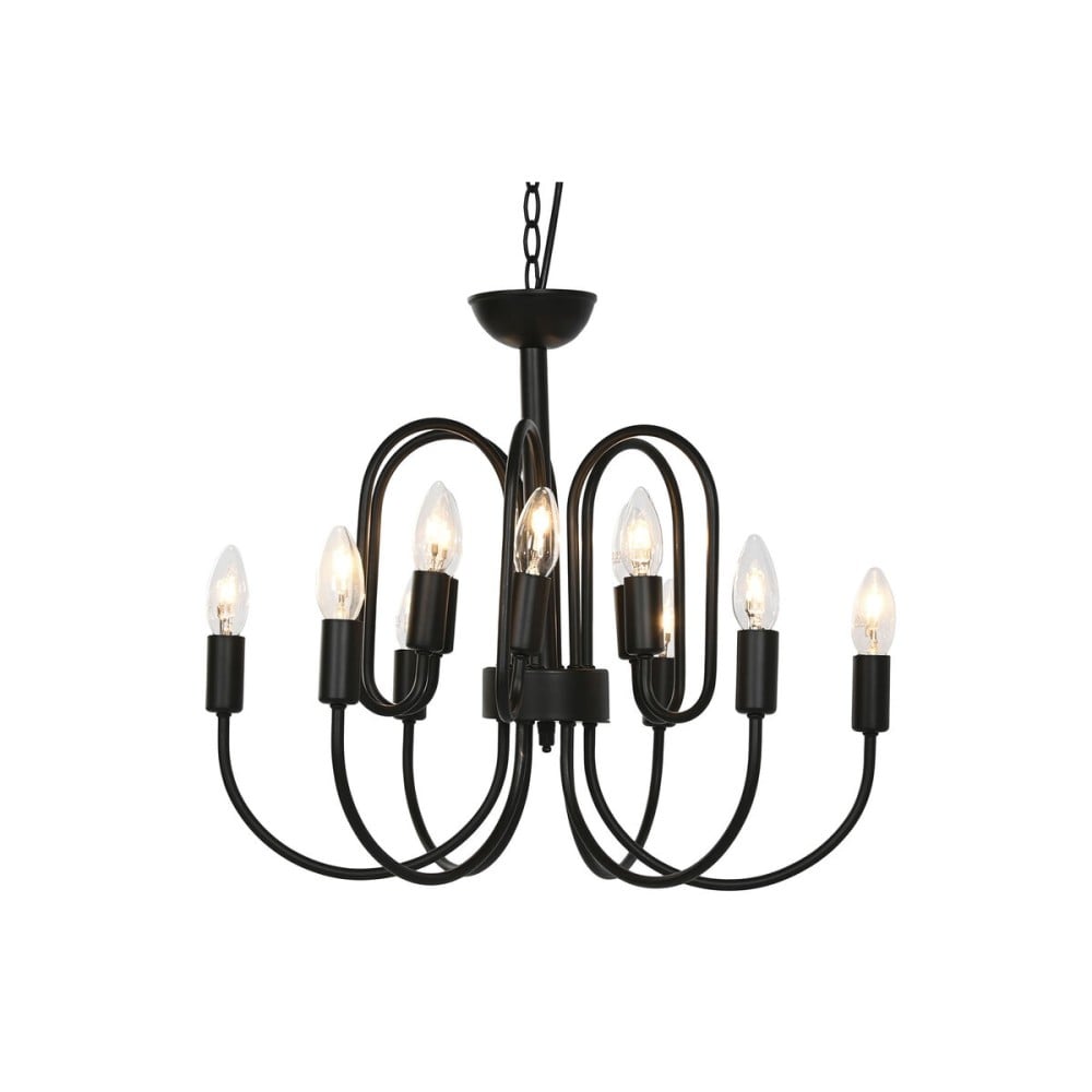 Deckenlampe Home ESPRIT Schwarz Metall 54 x 54 x 46 cm