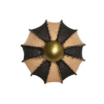 Wall Lamp Home ESPRIT Bicoloured 25 W Natural Colonial 230 V 50 x 50 x 25 cm
