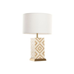 Tischlampe Home ESPRIT Weiß Beige Gold 50 W 220 V