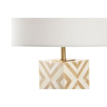 Tischlampe Home ESPRIT Weiß Beige Gold 50 W 220 V