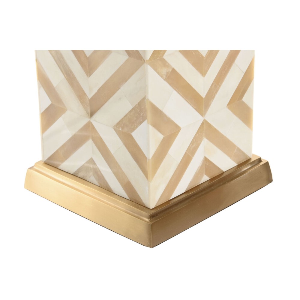 Tischlampe Home ESPRIT Weiß Beige Gold 50 W 220 V