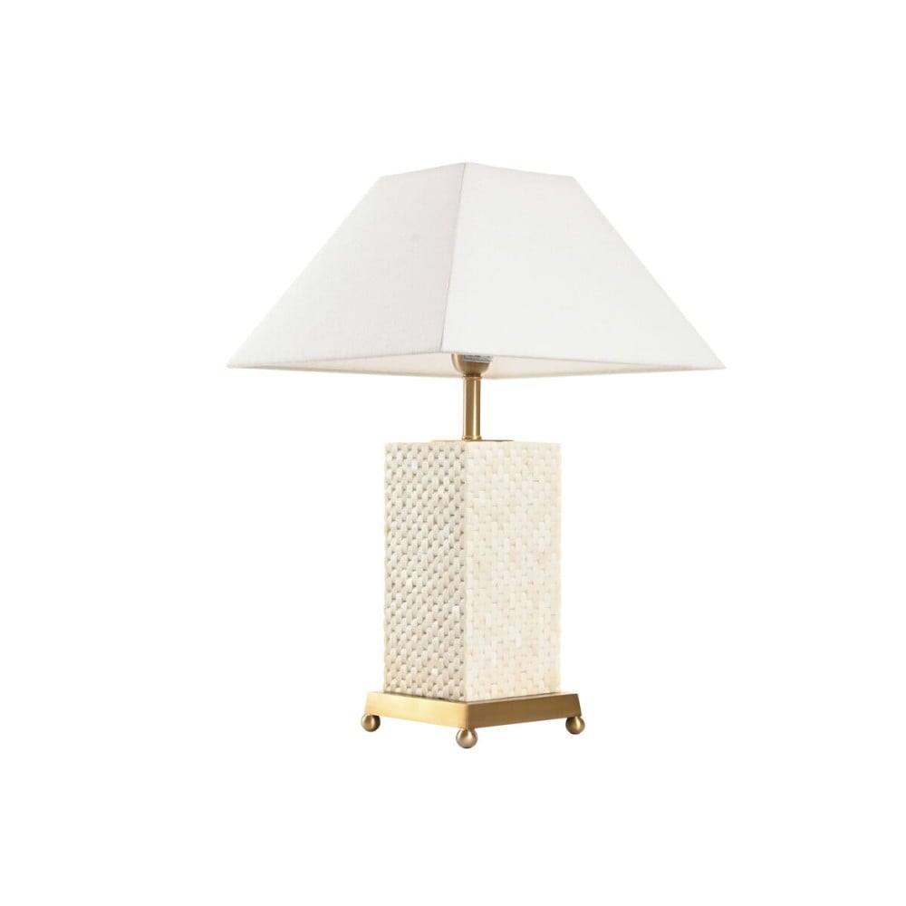 Tischlampe Home ESPRIT Weiß Beige Gold 50 W 220 V