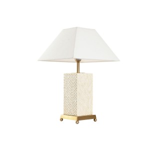 Tischlampe Home ESPRIT Weiß Beige Gold 50 W 220 V