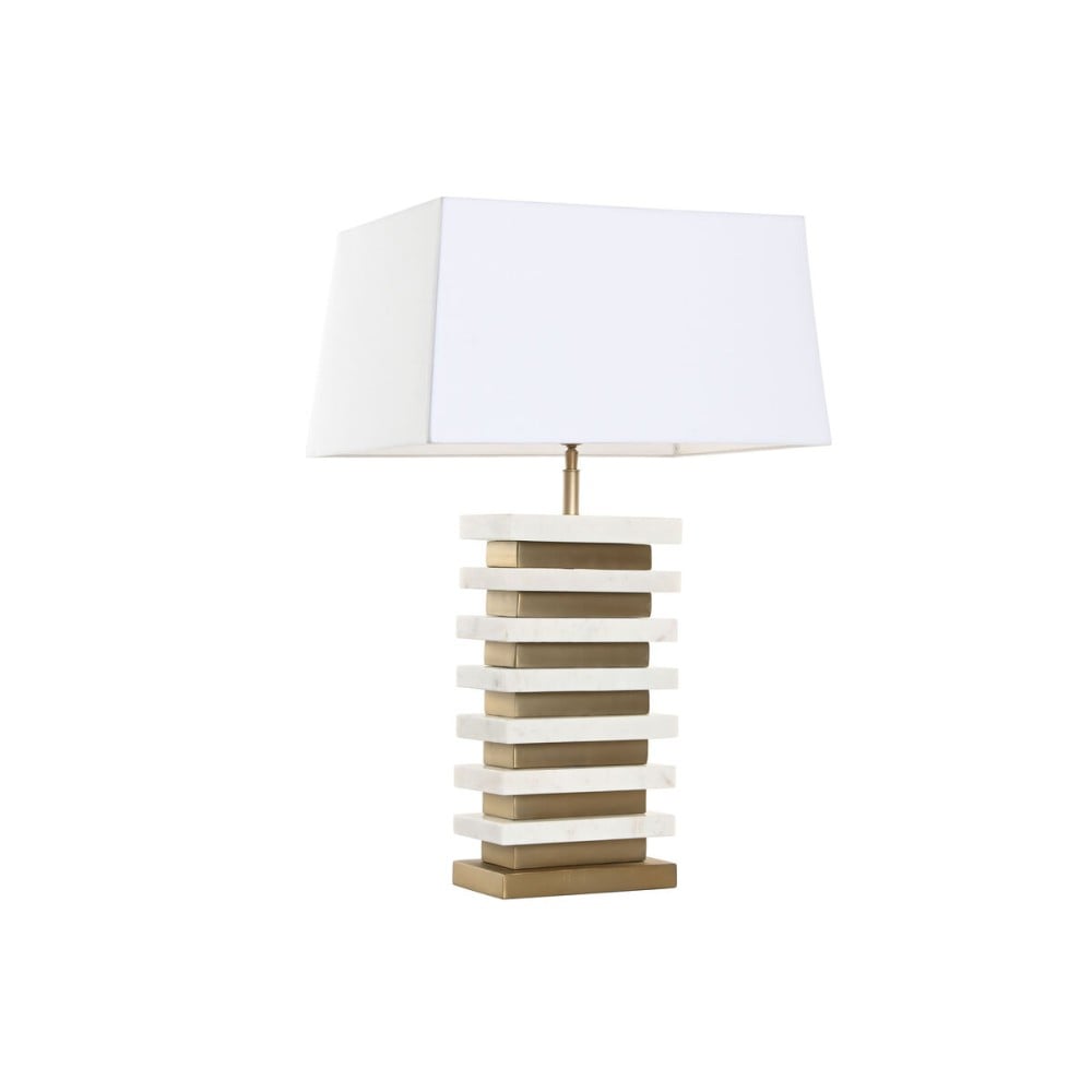 Tischlampe Home ESPRIT Weiß Gold 50 W 220 V